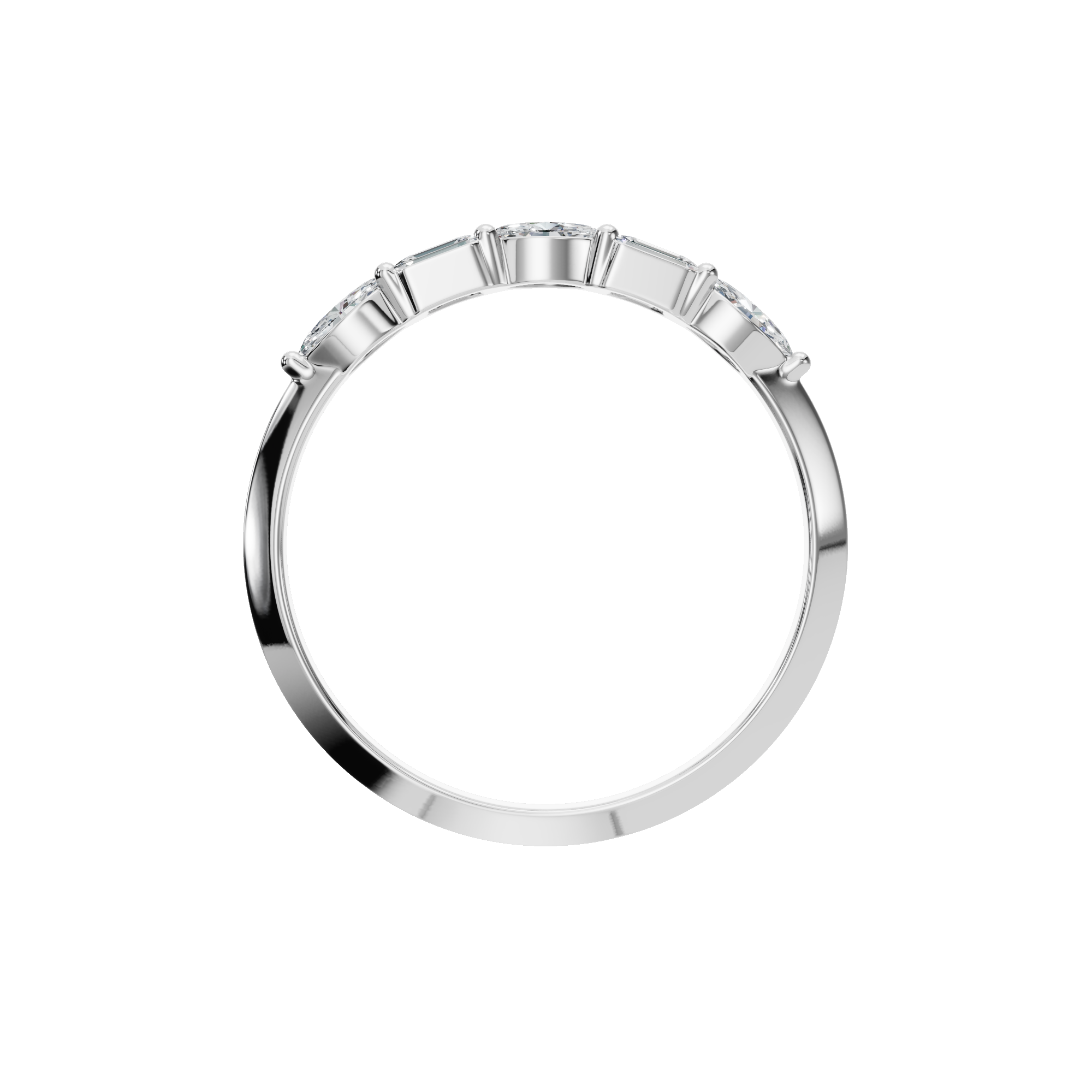 PureYou Jewelry - Vente Alliances/bagues de mariage - Bague Éternité en Or 14k avec Diamants, Bague Statement Unique7