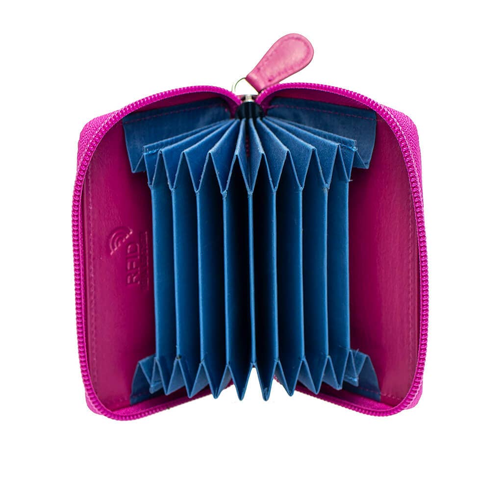 PRIMEHIDE - Wholesale Card Holder - Unisex - Concertina Leather RFID Credit Card Holder - 78014