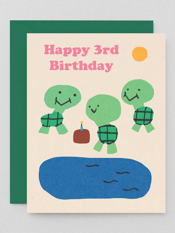 Tarjeta de felicitación de cumpleaños infantil: ¡Feliz 3er cumpleaños! para venta al por mayor de Wrap (US duties paid)