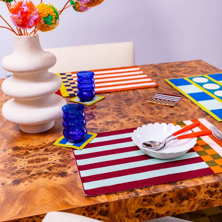 VERLOOP | knits - Wholesale Placemat - Pattern Patch Placemat Set8