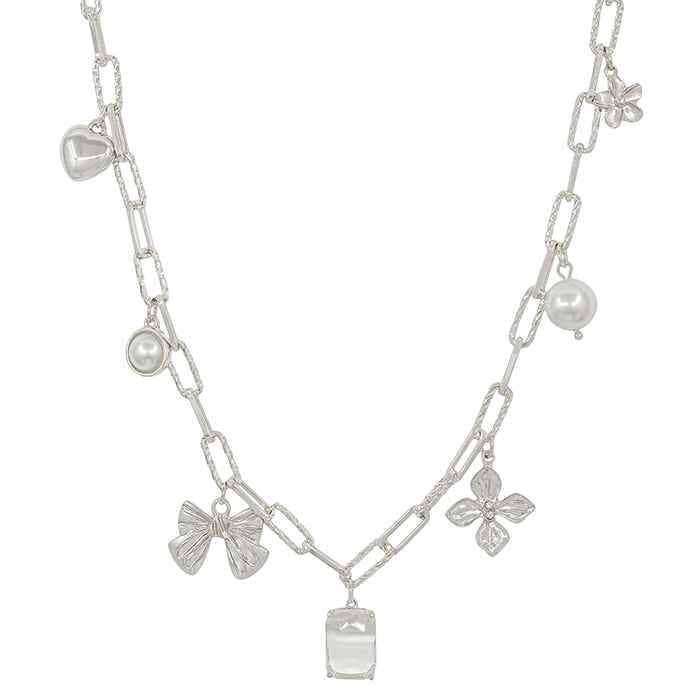 Meghan Browne Style - Wholesale Pendant/Charm Necklace - BRUTUS SILVER