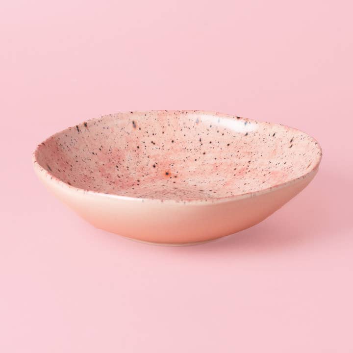 Alfar Tierra Cocida - Wholesale Charger Plate - Handmade Artisanal Stoneware Deep Plate 18cm - Blush Edit0
