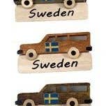 Wagon wagon handmade magnets in wood - 30 for wholesale by Greb Import