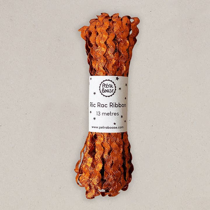 Ric Rac Ribbon 13m (Pack of 6) - Topaz Orange for wholesale by Petra Boase Ltd (US Duties Paid)