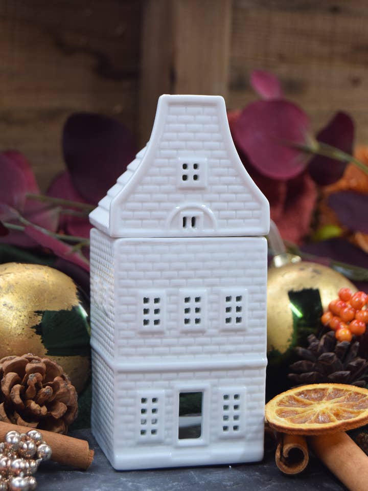 Quemador de cera Casa Nórdica Blanca para venta al por mayor de Firefly Handmade Creations ltd