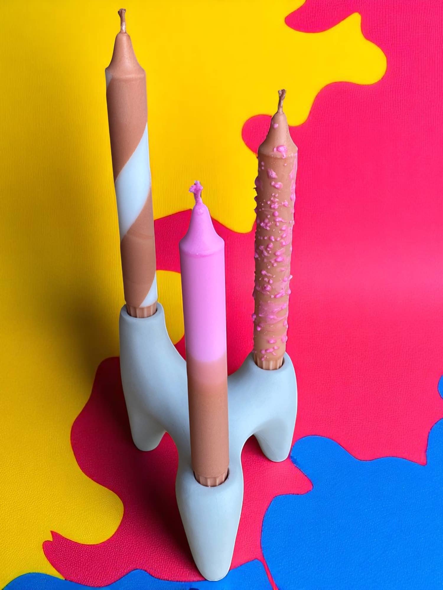 Kupkup HB. - Fi Design Studio Co. - Wholesale Pillar Candle - Joyful Glow | Chocolate Cake Tapper Candle | 2.3x20 cm 22