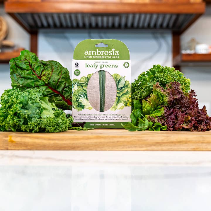 Ambrosia Bag - Wholesale Food Storage Wrap/Bag - Ambrosia Linen Refrigerator Bag for Leafy Greens