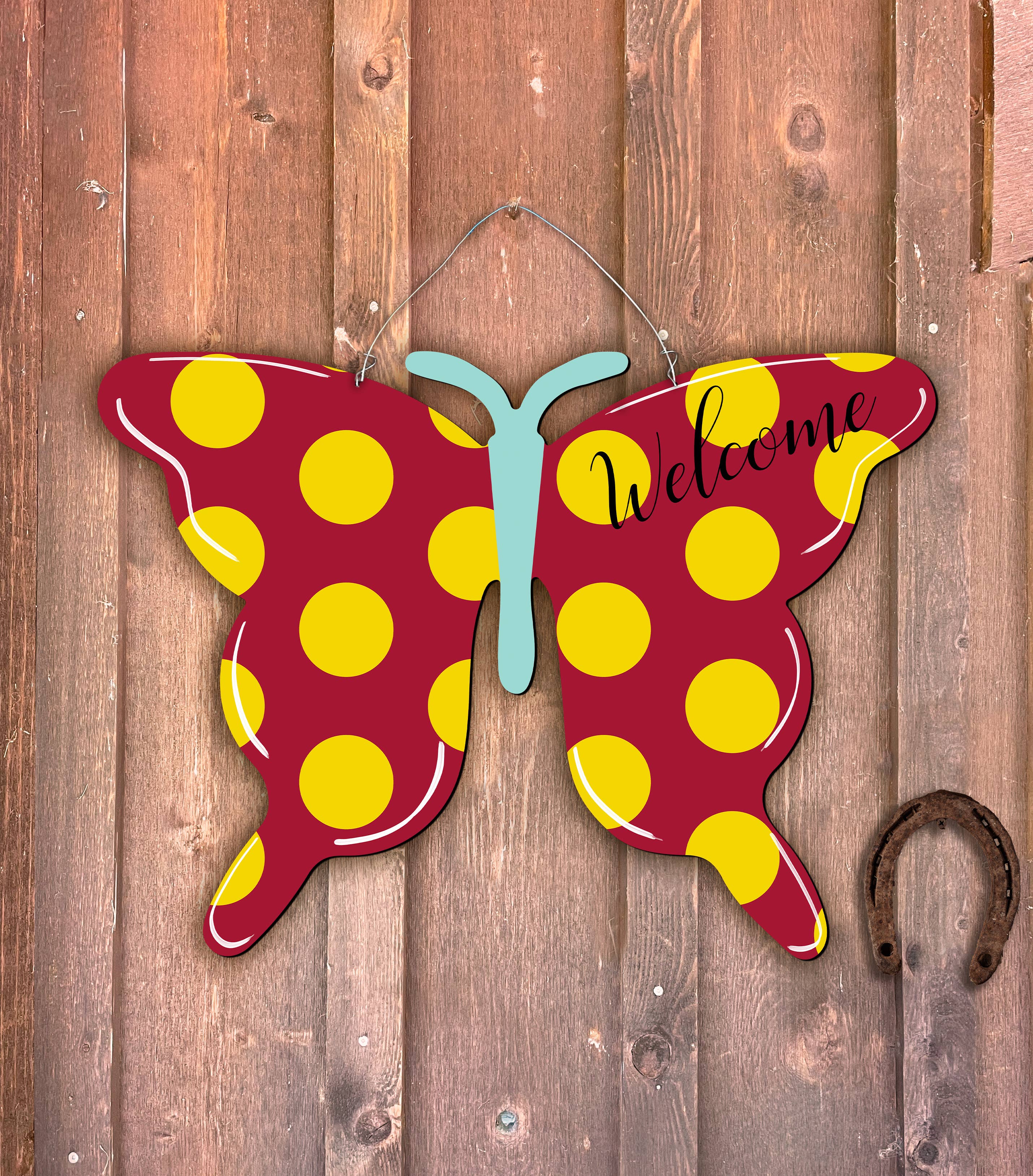 Steel Southern Designs - Wholesale Door Hanger - Outdoor Metal Art Butterfly5