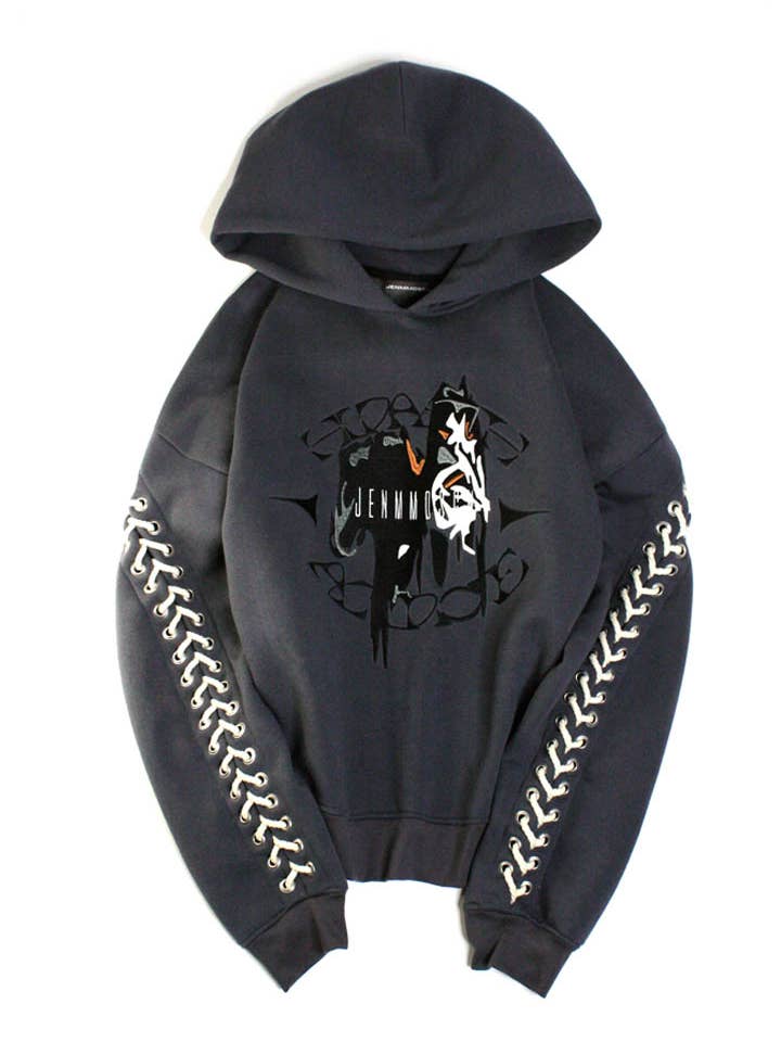 Sudadera con capucha Tied-Rose para venta al por mayor de JEN MM DSGN