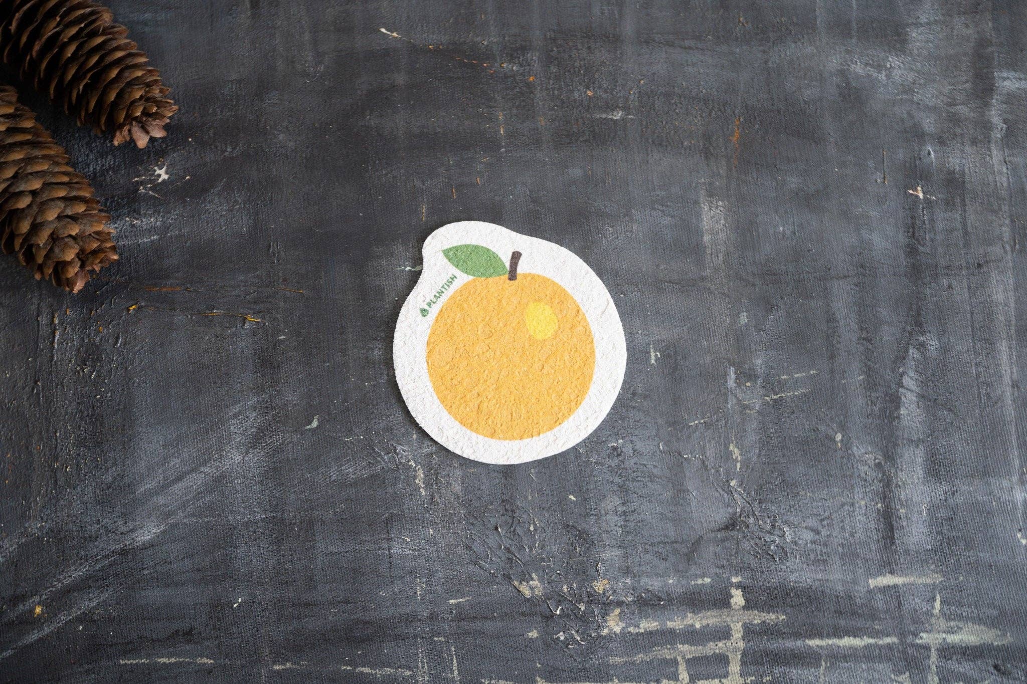 Plantish - Wholesale Cleaning Sponge - Orange - Pop-up Sponge1