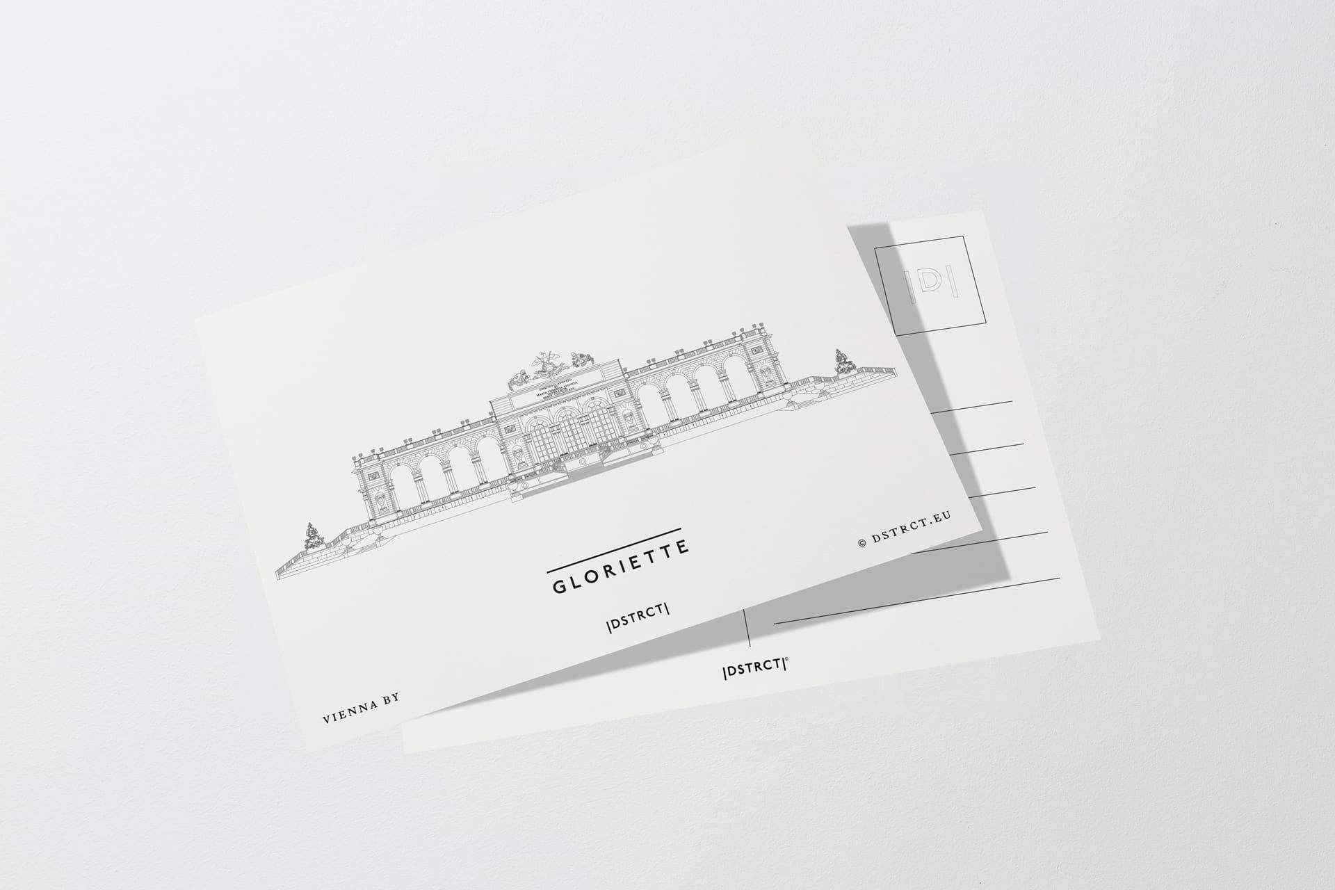 DSTRCT - Vente Affiche d'art - Gloriette Schönbrunn | Design strict | Vienne1