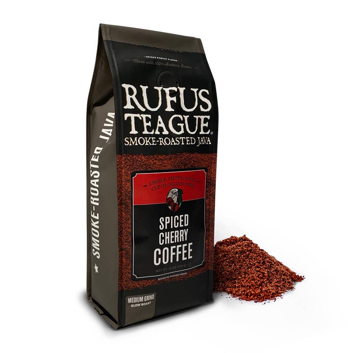 Rufus Teague - Wholesale Ground Coffee - Smoke-Roasted Java - Spiced Cherry Coffee