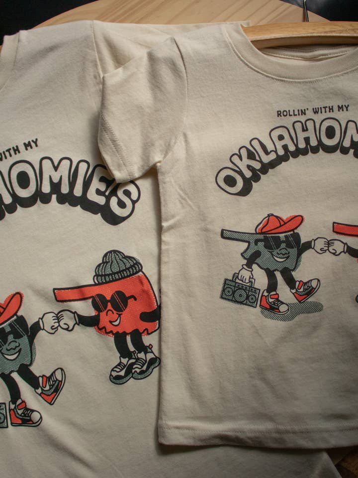 Natural Oklahomies Kids Tee for wholesale on Faire3
