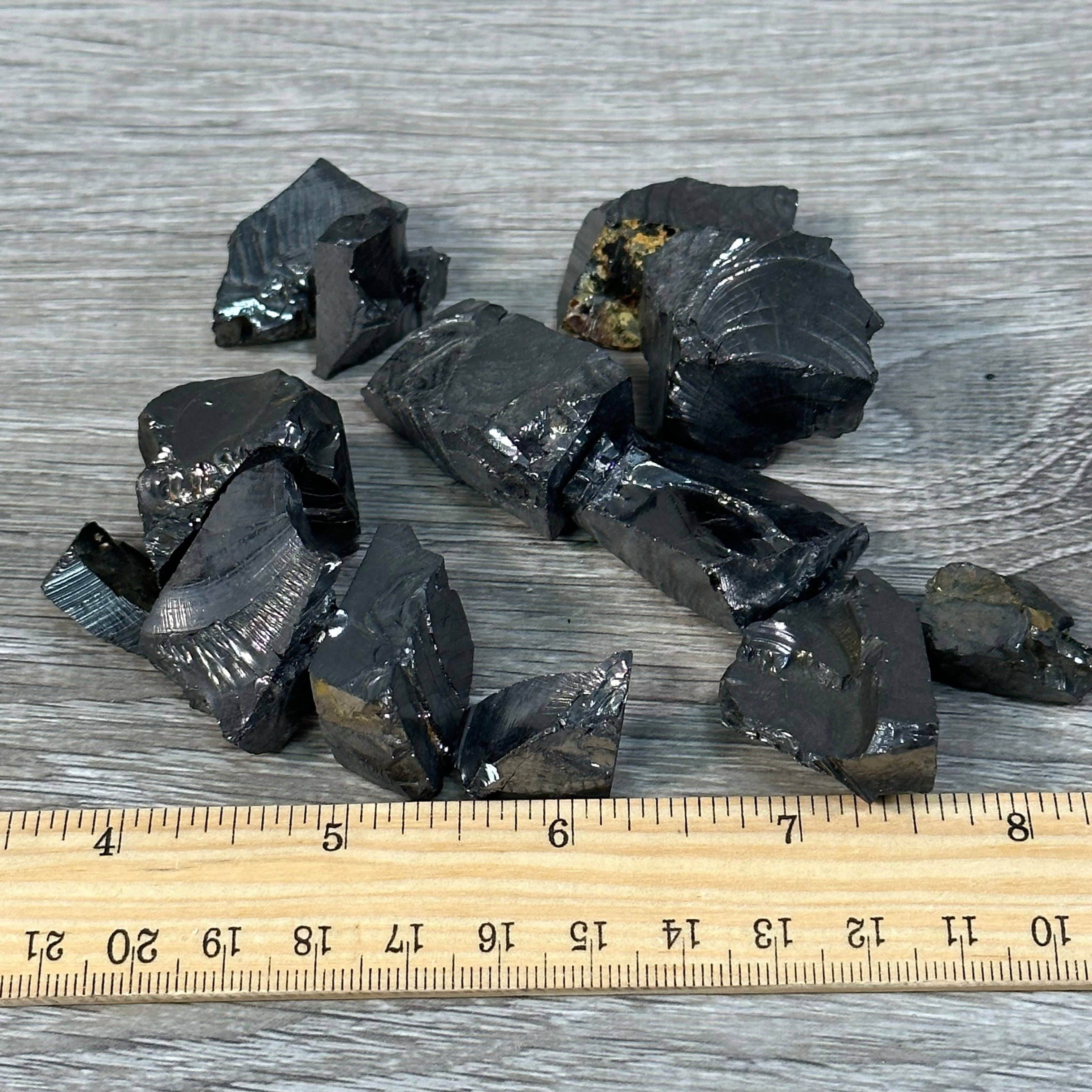 Keystone Crystals - Vente Pierre et cristal de spiritualité - Lot en gros de pierres brutes d’élite Shungite – 100 grammes3