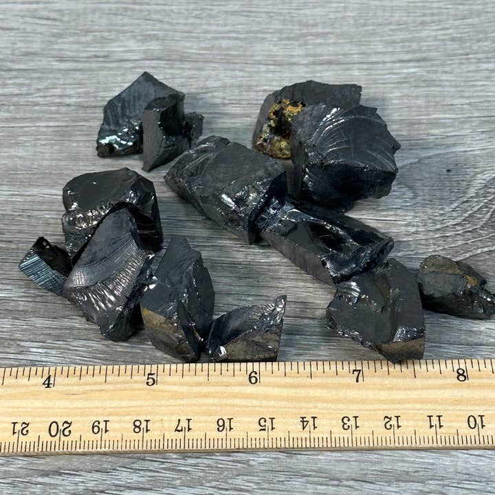 Keystone Crystals - Vente Pierre et cristal de spiritualité - Lot en gros de pierres brutes d’élite Shungite – 100 grammes3