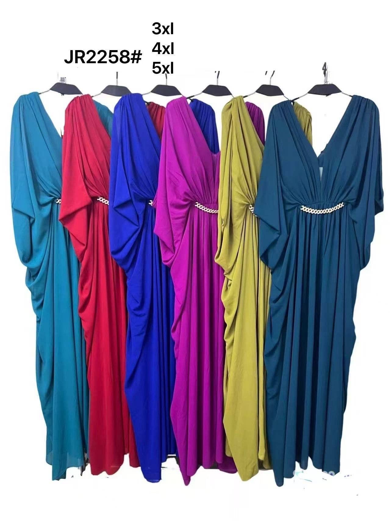 Lucas & Emma - Sarl RJ & co - Vente Robe de soirée – femme - Robe longue drapée élégante et tendance grande taille 22587