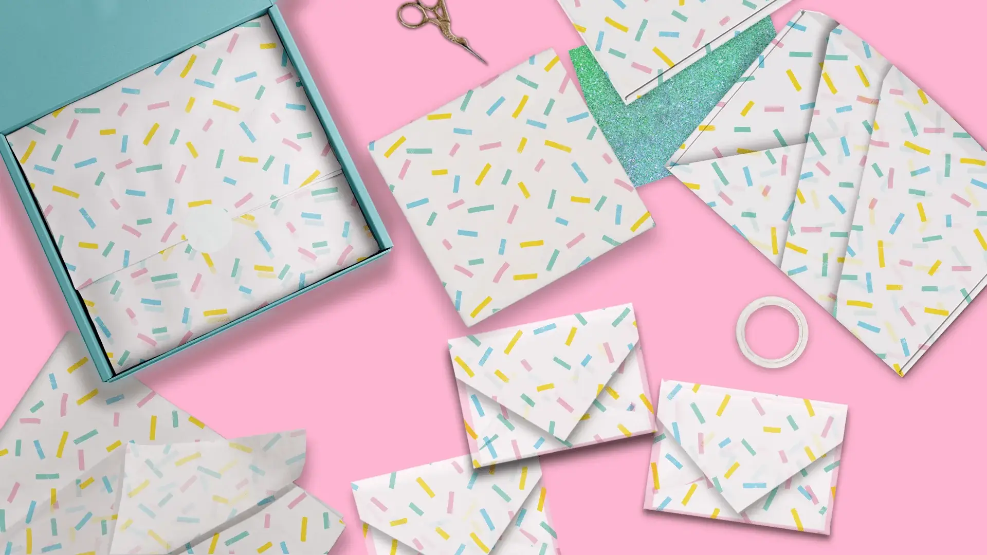 Eleven Fashion - Venta al por mayor Papel de seda - Papel de seda estampado Confetti Designer4