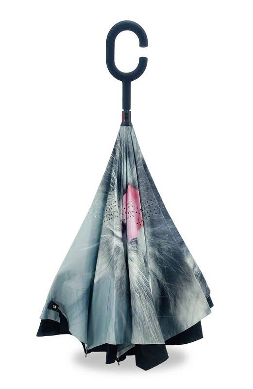 IOco Gift Designers - Wholesale Umbrella - Women's - IOco Reverse Umbrella - Sassy Cat1