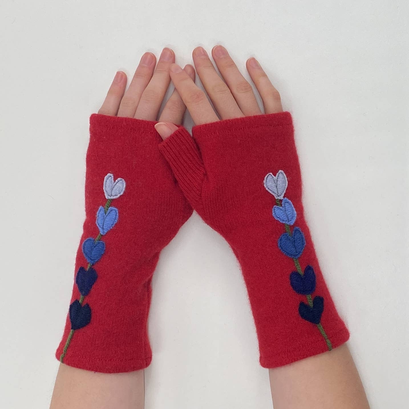 Sardine Clothing Co. - Vendita all'ingrosso Guanti - Donna - Guanti in cashmere senza dita-Lupine10