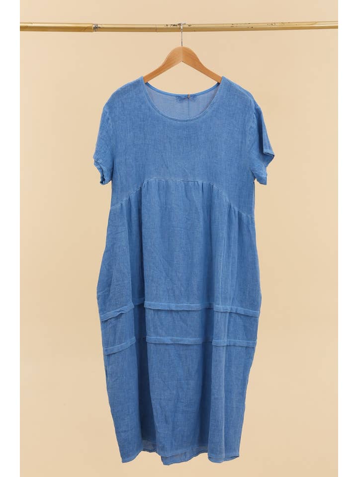 LÉA & LUC - Wholesale Jurk - Dames - Jurk van 50% katoen en 50% linnen REF. 1012019