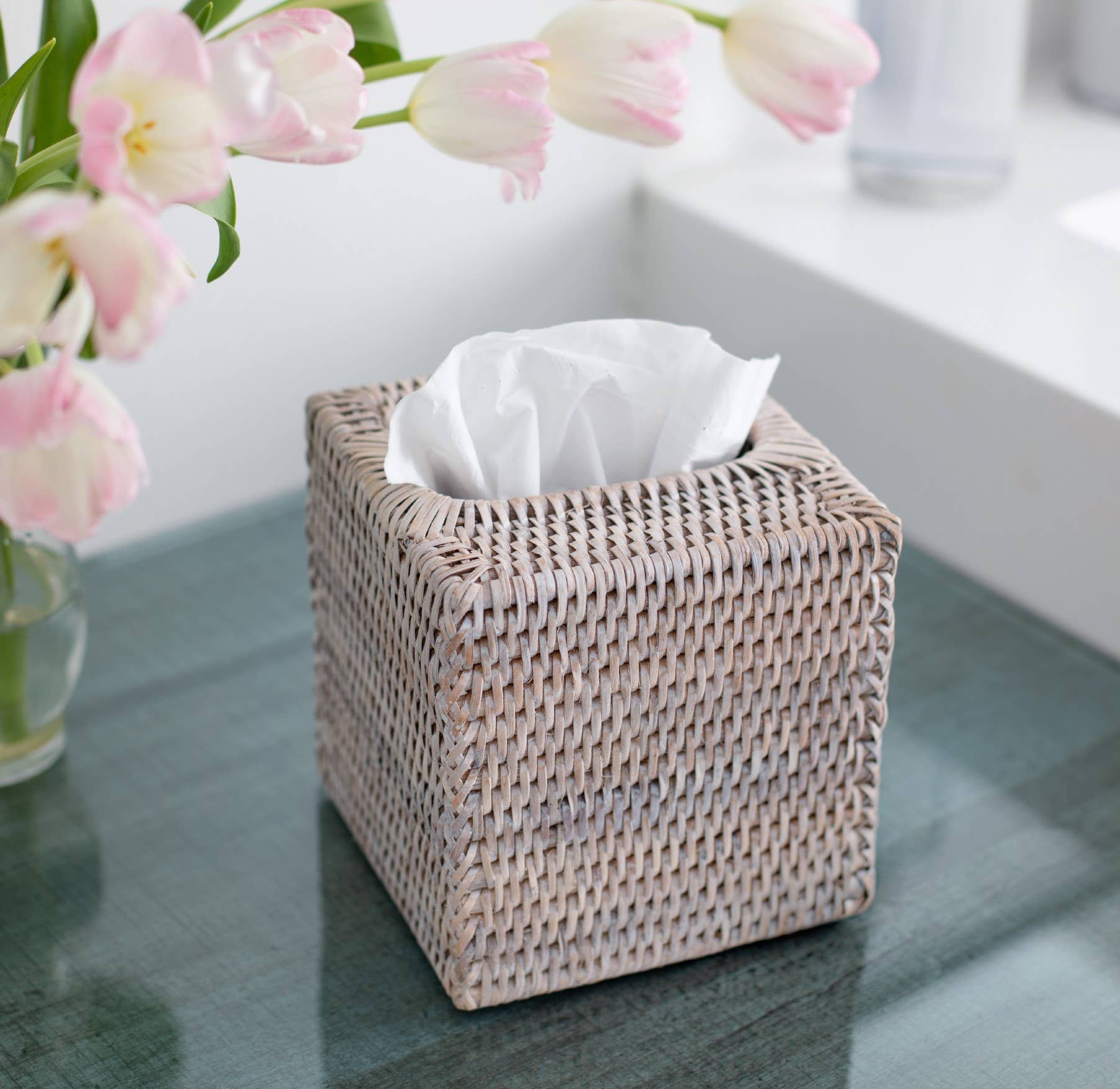 Artifacts Trading Company - Wholesale Tissue Box - Rattan Column Tissue Box Cover – Bathroom Accessory8