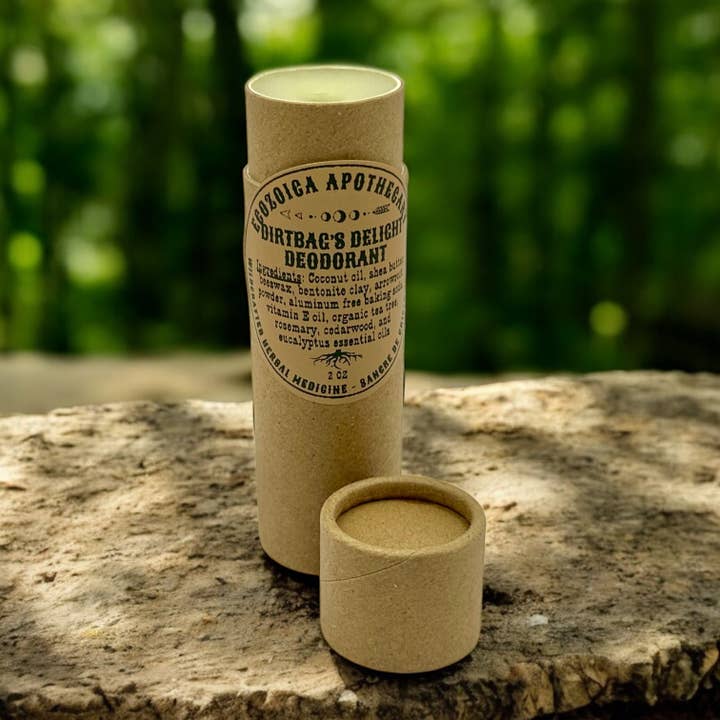 Dirtbag's Delight Aluminum-Free Herbal Deodorant for wholesale by Ecozoica Apothecary