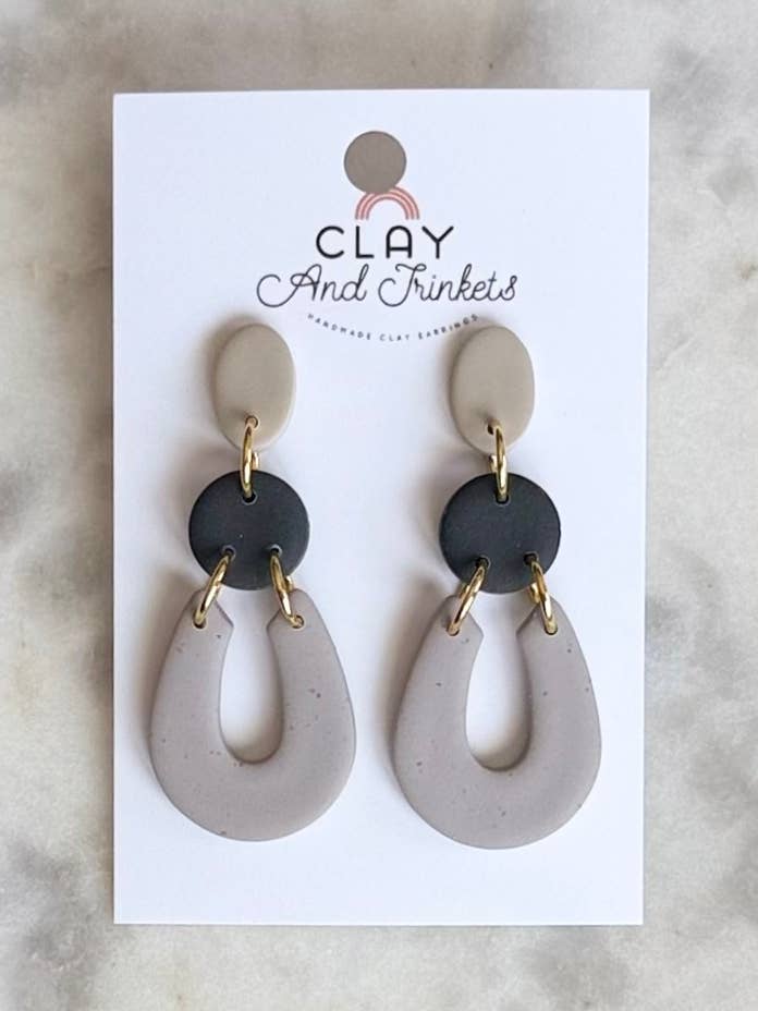 Emmie Boho Dangle Earrings #2 for wholesale by Clay and Trinkets