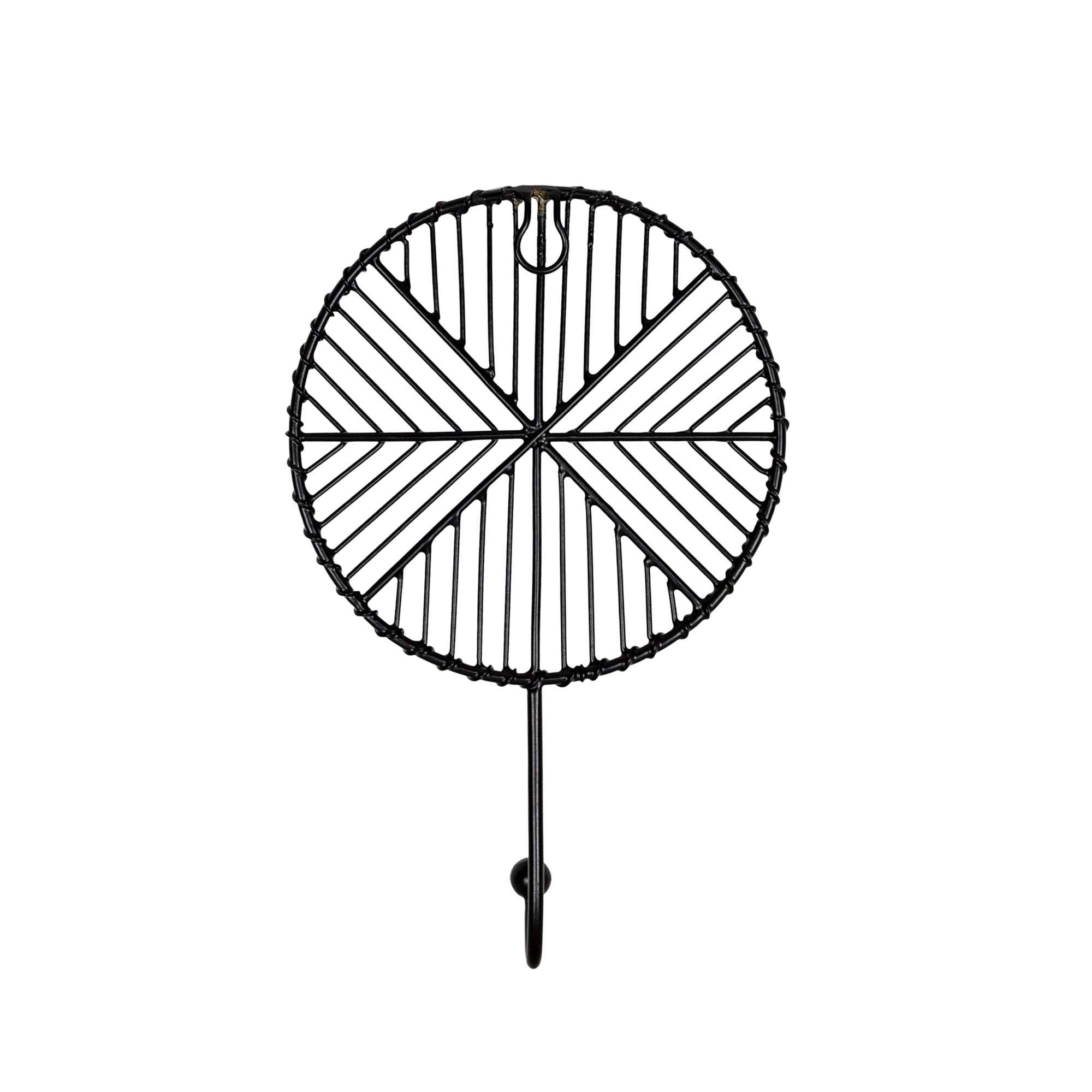 Foreside Home & Garden - Wholesale Wall Hook - SALE - Atticus Western Geometric Black Wire Wall Decor Hook2