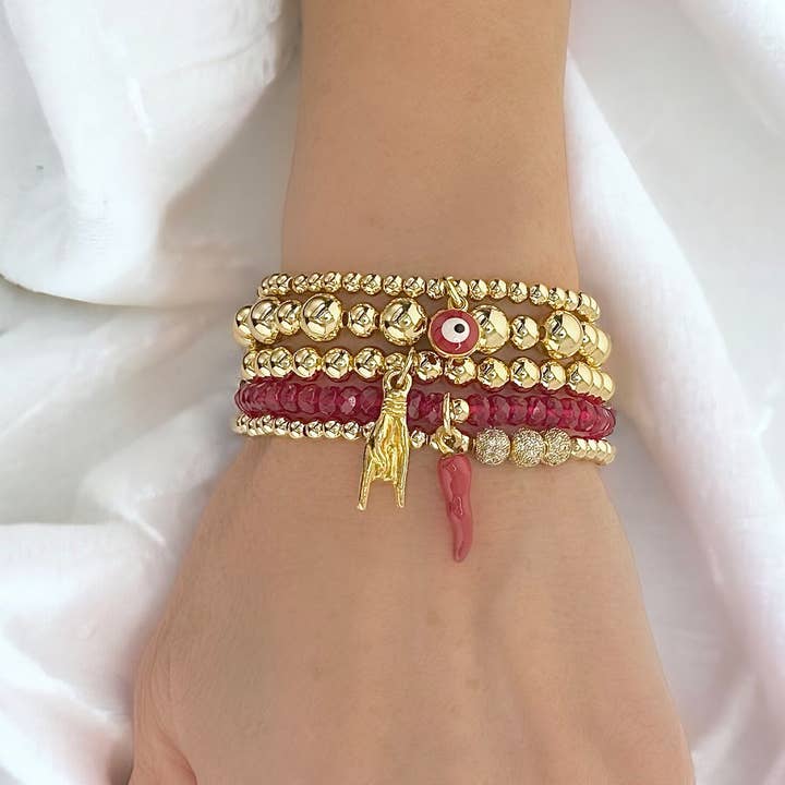 Love, Lisa - Wholesale Charm/Dangle Bracelet - Italian Red Horn Cornicello Bracelet1