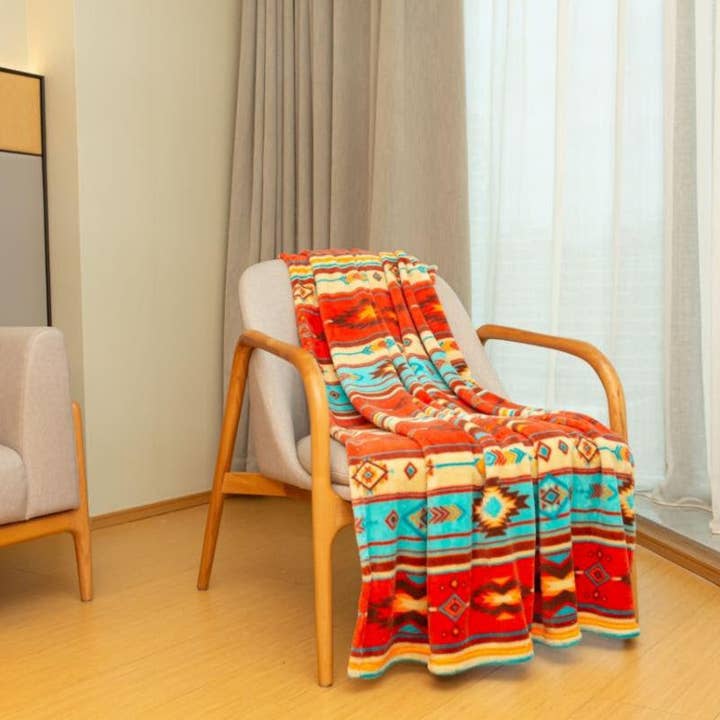 Linen Mart - Wholesale Throw Blanket - Southwestern Stone Throw