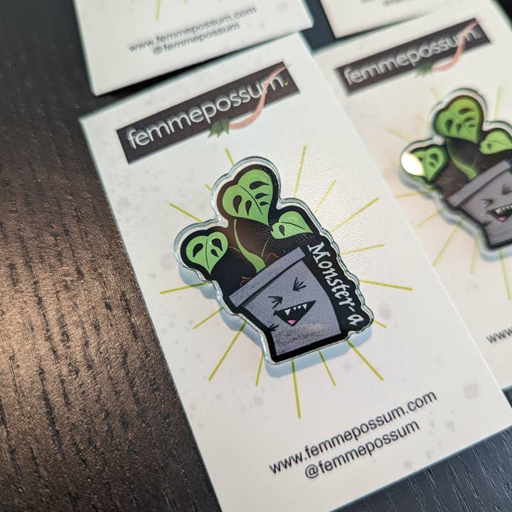 femmepossum - Wholesale Lapel Pin/Button - Monster-a Pin3