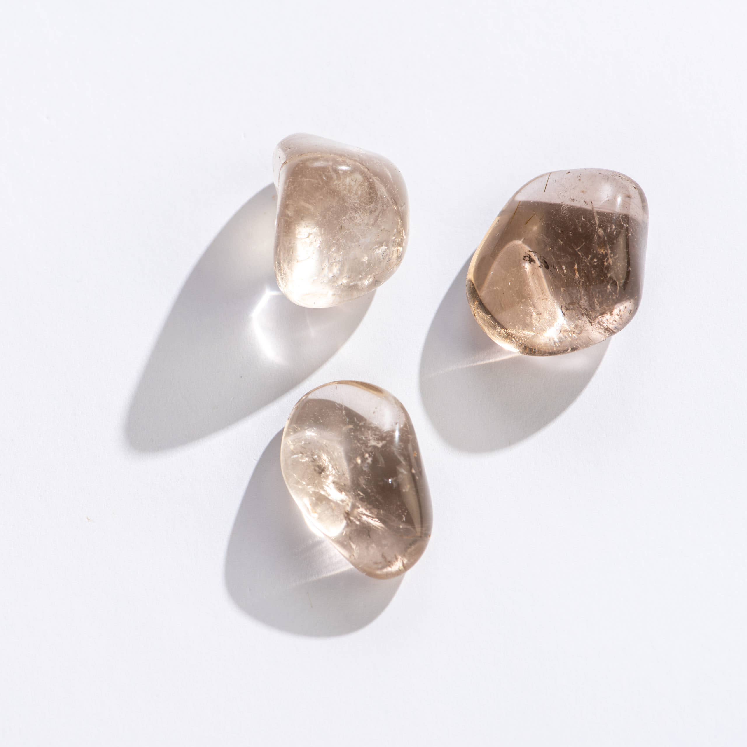 GeoCentral - Wholesale Spiritual Stone/Crystal - Tumbled Smoky Quartz Crystals - 36 pcs, 1”- 2”