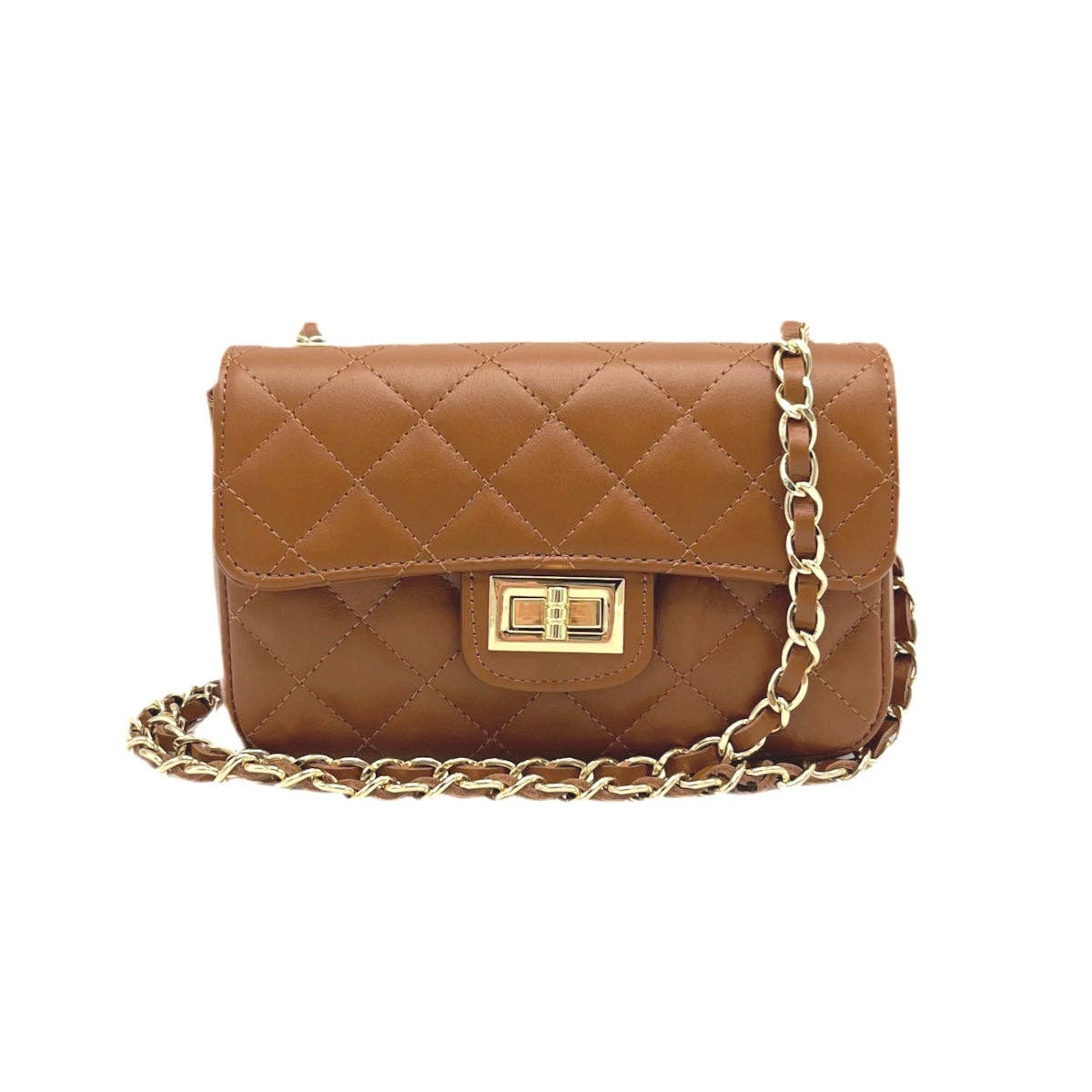 Suie Valentini srl - Wholesale Shoulder Bag - Women's - Genuine leather chain bag, small size, Made in Italy, art. 1124920