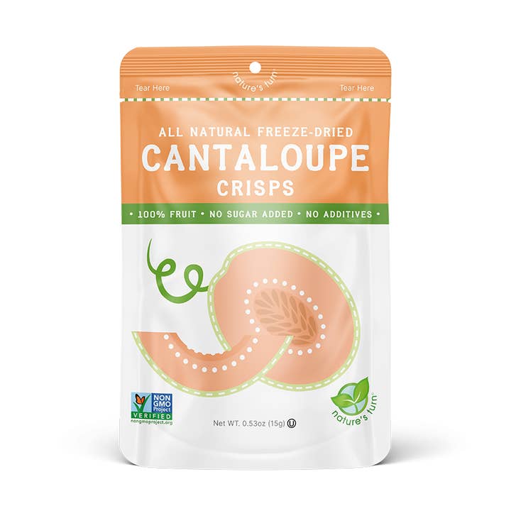 Freeze-Dried Cantaloupe Crisps for wholesale by Nature's Turn