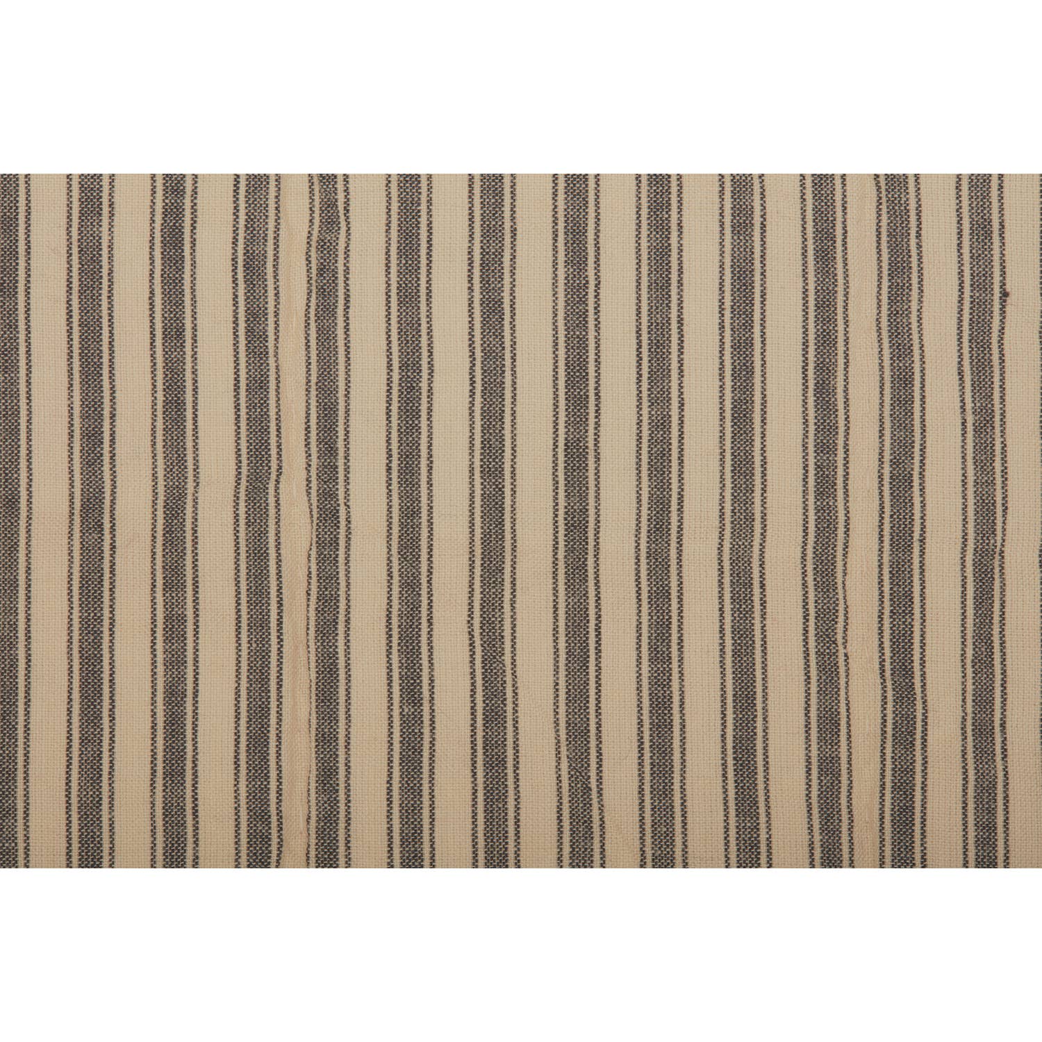 VHC Brands - Wholesale Bedding Set - Sawyer Mill Charcoal Ticking Stripe 5pc Daybed Quilt Set (1 Quilt, 1 Bed Skirt, 3 Standard Shams)6