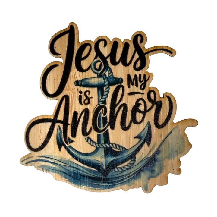 Jesus Is My Anchor for wholesale by Bamboo Wood Stickers