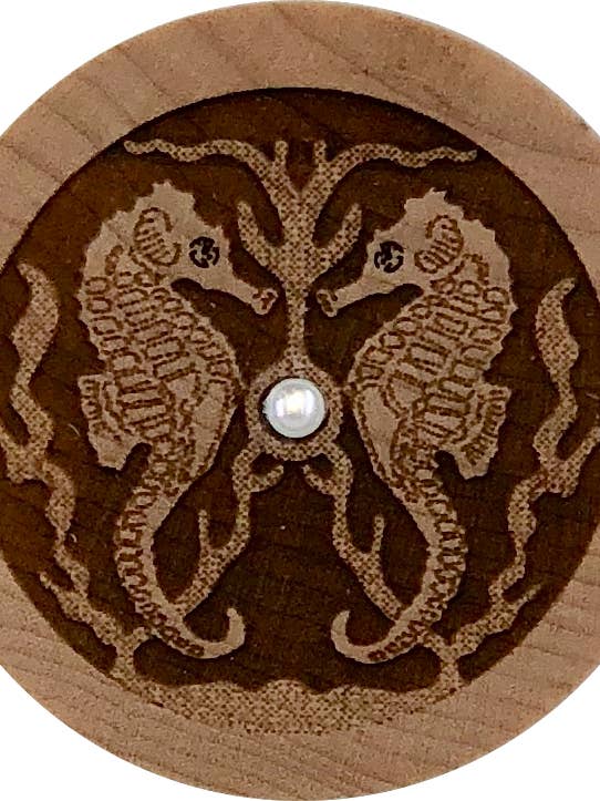 Seahorses Wood Dreambox for wholesale by Woodcutts Inc.