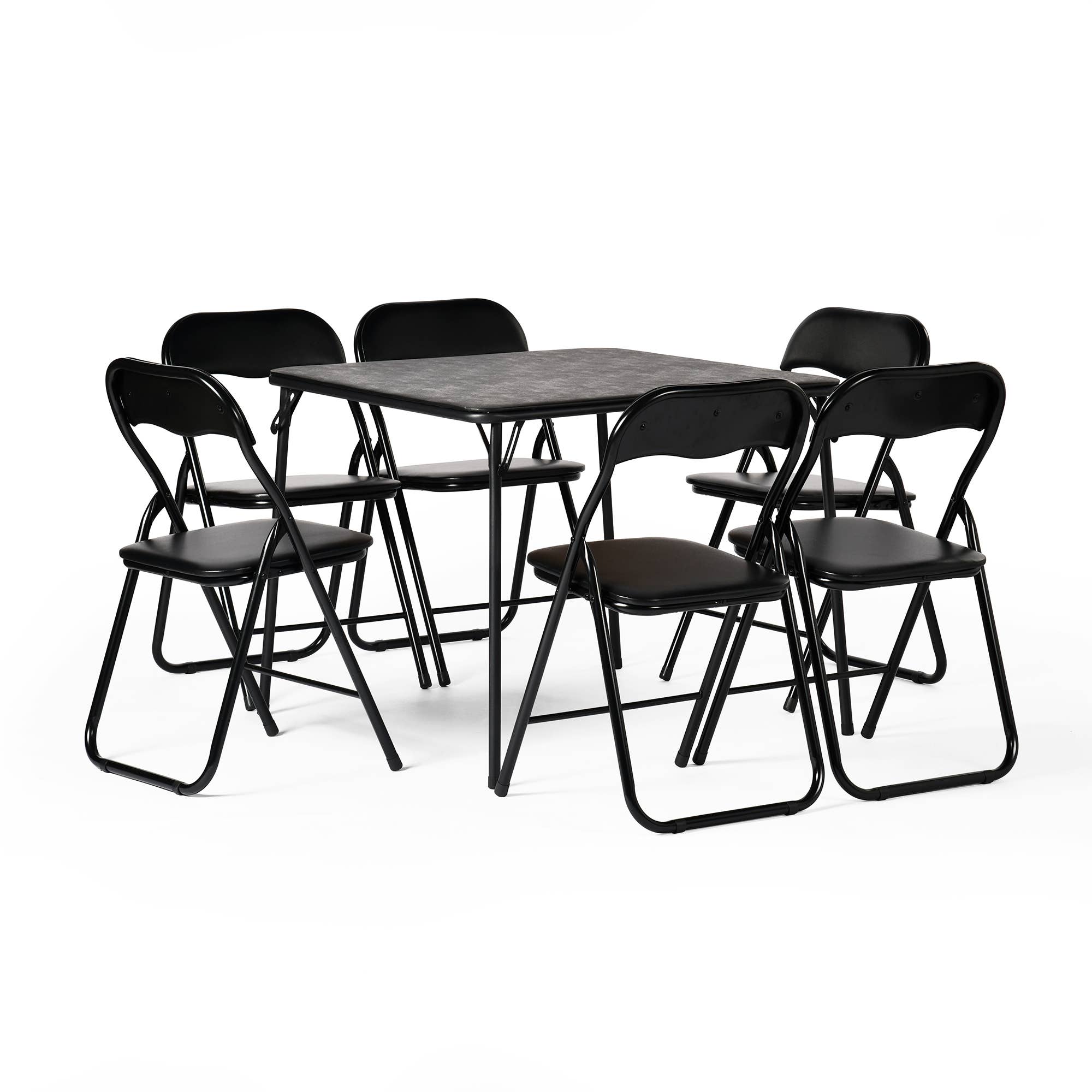 39F Inc. - Wholesale Folding Chair - Black Portable Metal Folding Chair with Vinyl Seat and Back6