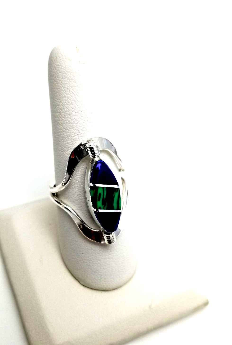 Costello International - Wholesale Cocktail/Statement Ring - Flip Large Semi-Precious Stone Inlaid Rings20