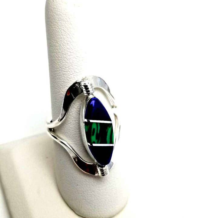 Costello International - Wholesale Cocktail/Statement Ring - Flip Large Semi-Precious Stone Inlaid Rings20