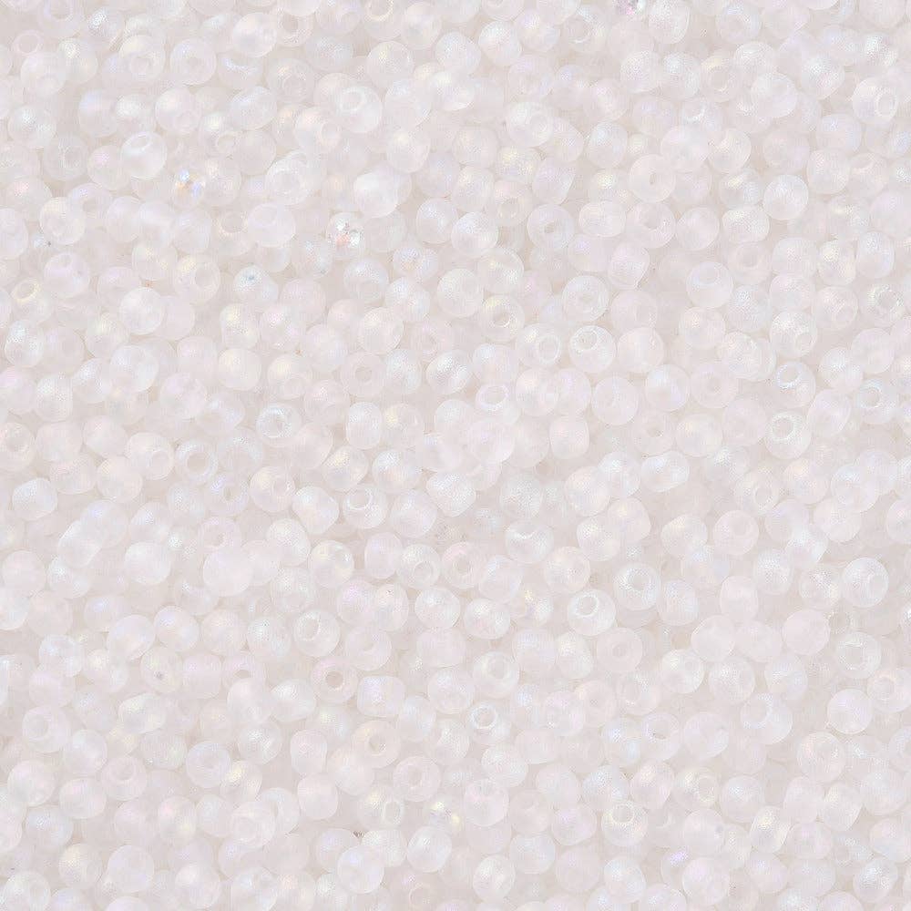 Guerrilla Charm - Wholesale Beads - White Frosted 12/0 Glass Seed Beads2