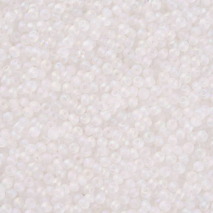 Guerrilla Charm - Vente Perle - Perles de rocaille en verre givré blanc 12/02