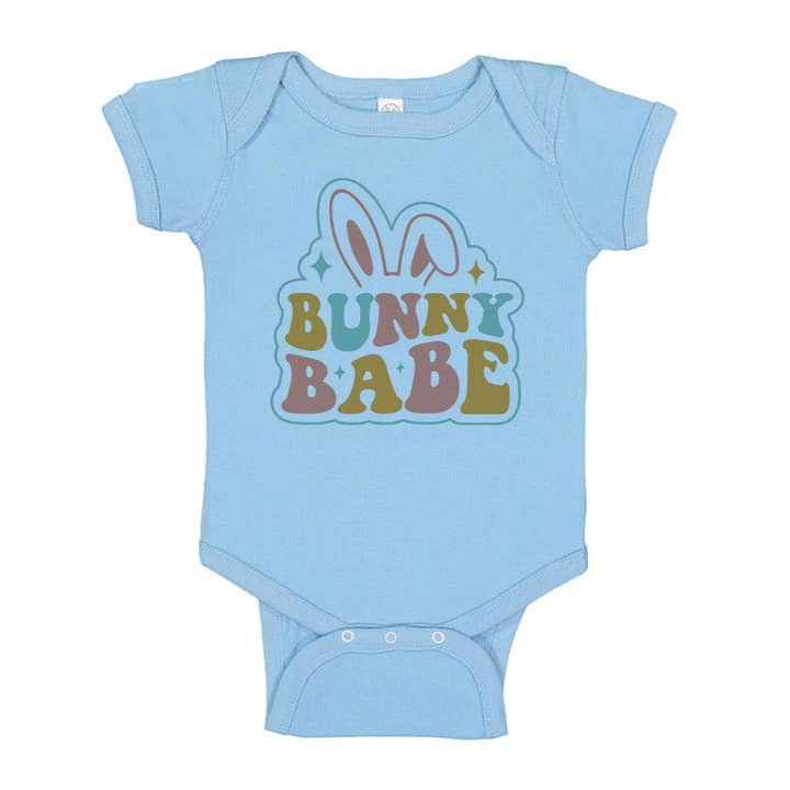 Itsy Bitsy Bella Co - Wholesale Bodysuit (Non-Footed) - Baby - Bunny Babe Funny Easter Baby Bodysuit