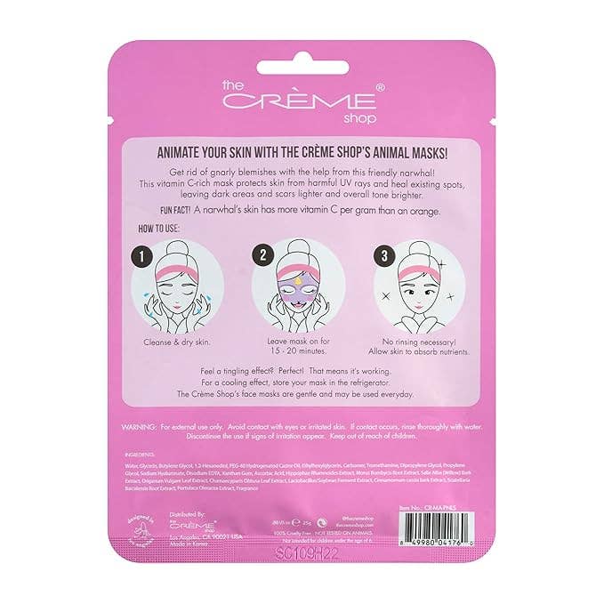 Crover - Wholesale Skincare Face Mask - K-Beauty Animated | Vitamin C Brightening Face Sheet Mask1