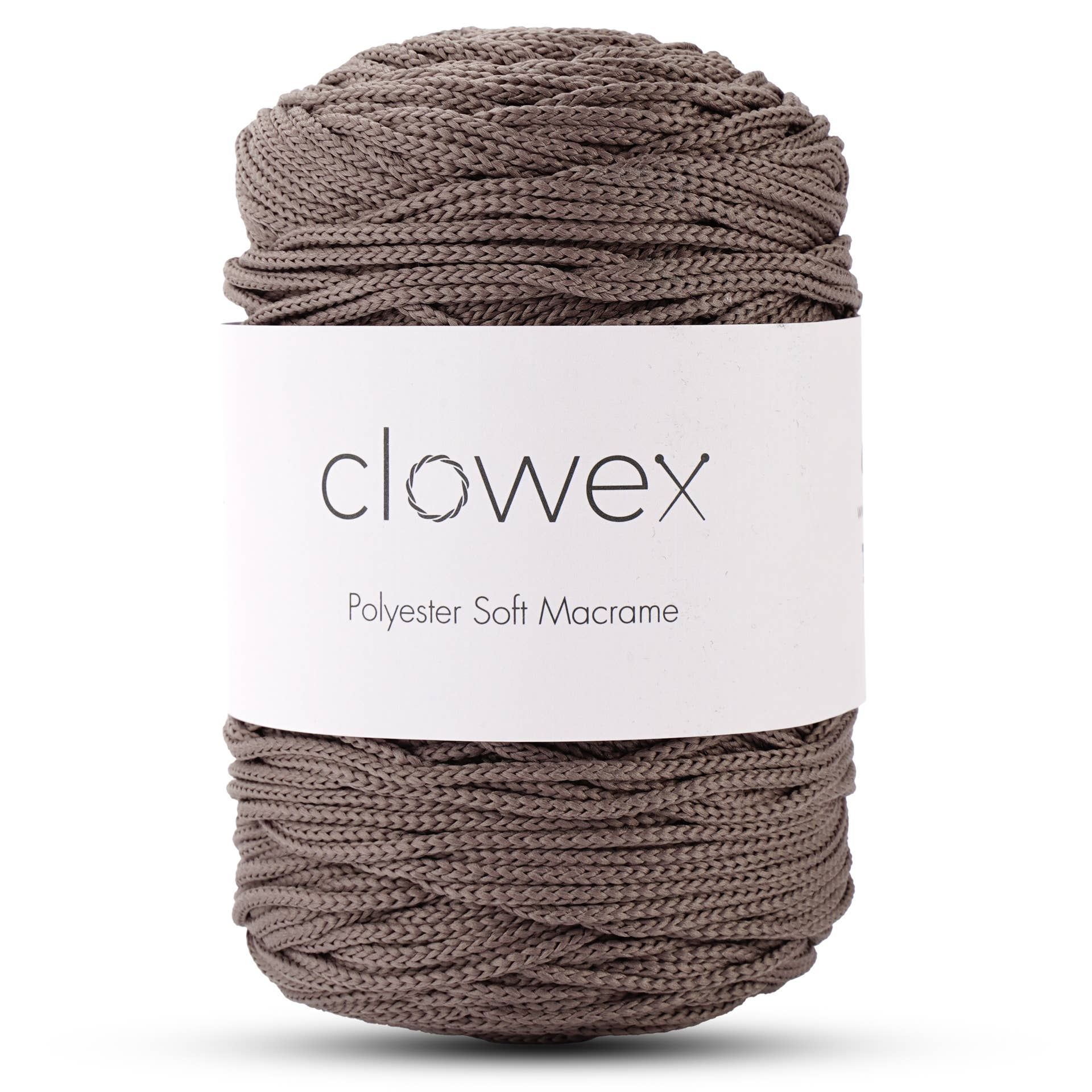 Clowex Textile LLC - Vente Fils à tricoter - Corde Macramé Douce en Polyester 2,5 mm, Fil de Corde Tressé Coloré28