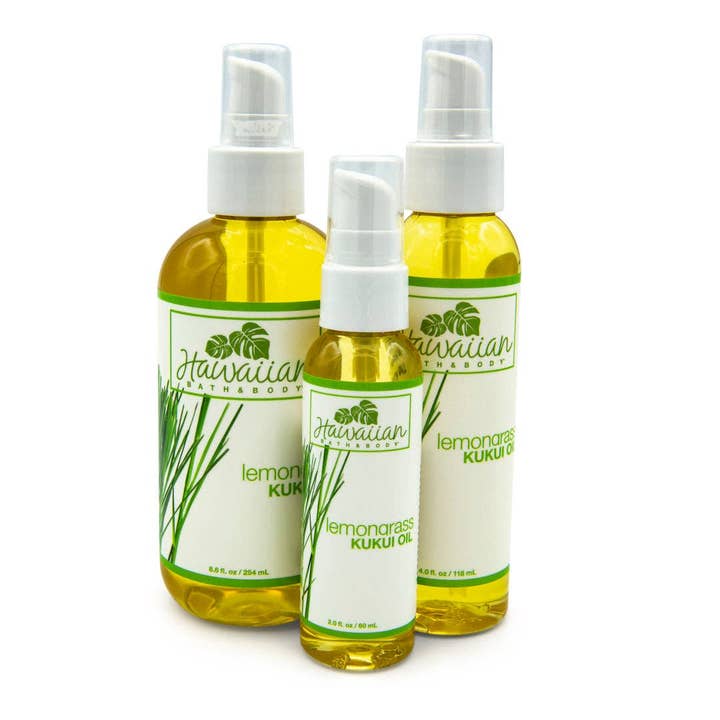 North Shore Soap Factory - Hawaiian Bath & Body – wholesale Bath/body oil – Lemongrass Kukui Nut Oil