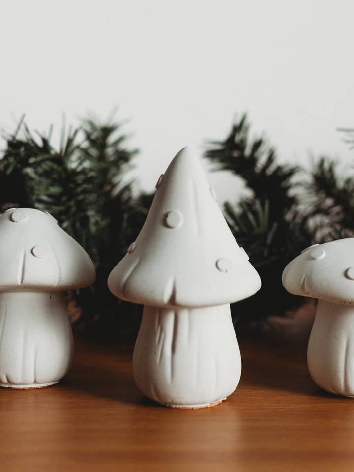 Handmade Mushroom Decor | Concrete Mushroom Home Decor for wholesale by The Market Made