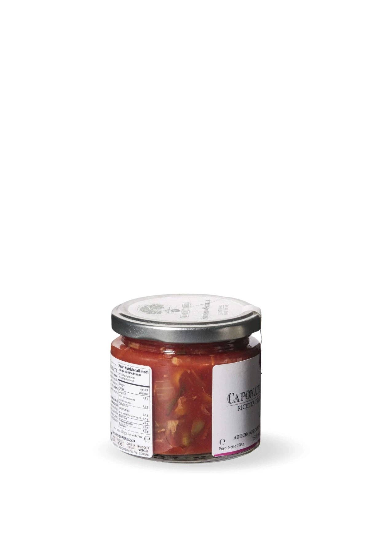 Frantoi Cutrera - Wholesale Jam/Jelly - Artichoke Caponata - Traditional Sicilian Recipe2