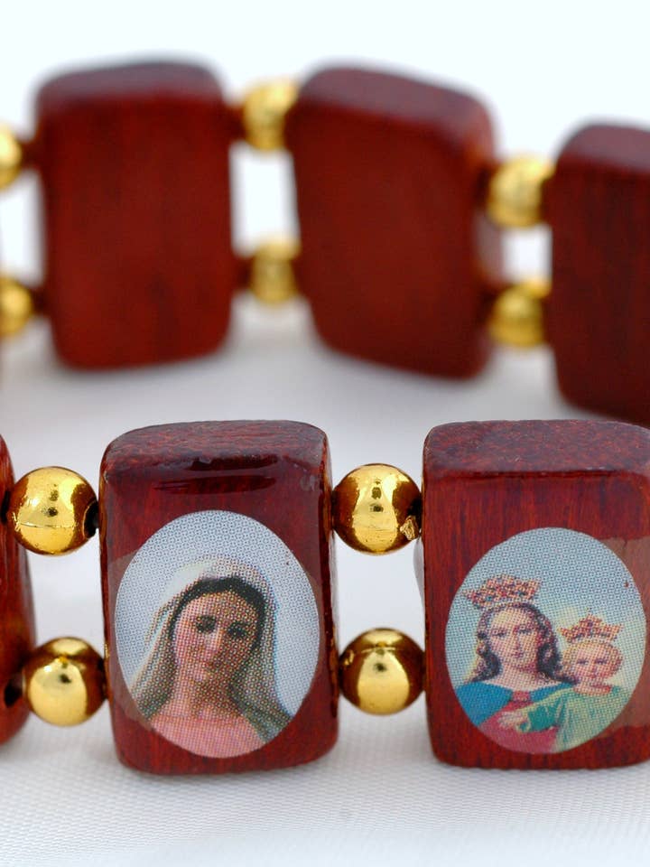BP05G Wood Saints armbånd for engroshandel hos Contreras Designs
