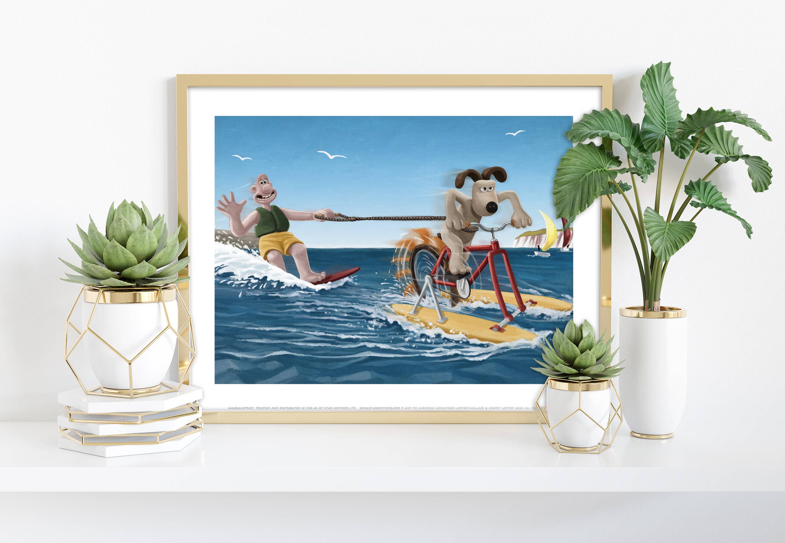 Star Editions - Wholesale Art Print - Wallace And Gromit  Watersports Gromit Art Print0